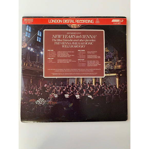 New Year's In Vienna Blue Danube Vienna Philharmonic Willi Boskovsky LDR 10001-2 - Picture 3 of 9